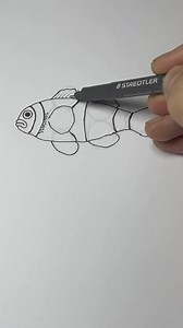Draw a fish 🐠 Easy step-by-step drawing lesson for how to draw a clow... | Mark Liam Smith