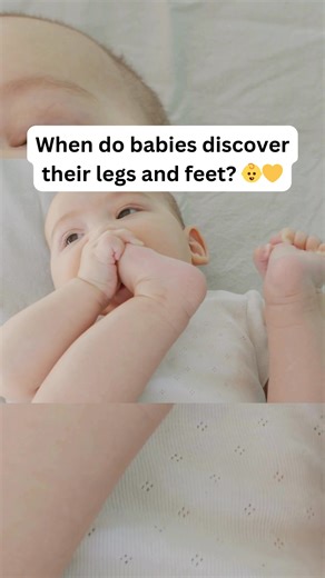 When do babies discover their legs and feet? 👶💛 Babies usually find their tiny toes around 4–6 months — and once they do, expect endless kicking, grabbing, and those adorable “feet in the mouth” moments! 😍✨ This discovery is a huge milestone because it means your baby is learning: 🦵 Body awareness 🧠 Coordination 🤸 Motor skills 💗 Confidence in movement So if your little one can’t stop kicking or staring at their toes… it’s all part of their beautiful development journey! 🌈💕 #BabyMileston