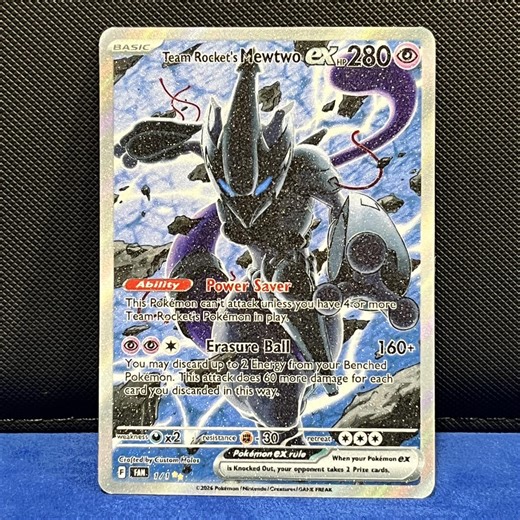 Team Rocket's Armored Mewtwo (shimmer Texture) Fan Art Card - Pokémon TCG Inspired - Etsy