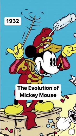 The Evolution of Mickey Mouse 🐭 || 20th century Disney cartoons || 1900s history || animation