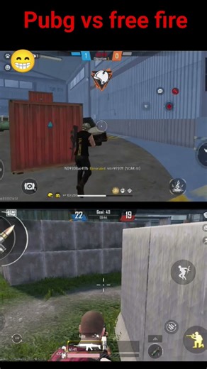 pubg vs free fire 🤣😁😵🤣😳🤣 are isane to hug Diya 🤣😁💦 #shorts