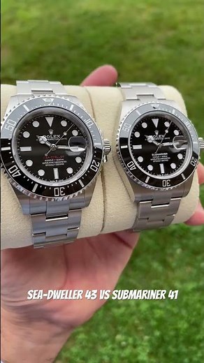 Comparing Sea-Dweller 43 vs Submariner 41