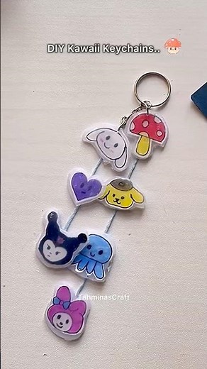 DIY keychains 💗| Cute kawaii crafts🎀#diycrafts #kawaii #viralshorts #art #fyp