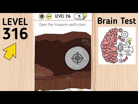 Brain Test Level 316 Open The Treasure Vault'S Door.