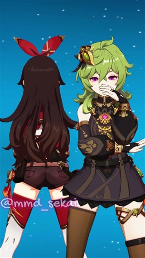 [MMD 原神] Amber/安柏/アンバー & Collei/柯莱/コレイ - Brooklyn Blood Pop -Genshin Impact