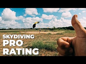 Getting my skydiving PRO RATING - 10 accuracy landings
