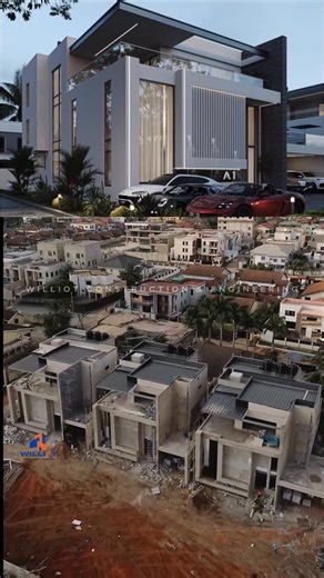 Williot Construction & Engineering on Instagram: "KINGS CROSS AVENUE update-3 🚧. This six-unit contemporary homes has three terraced floors to comply with urban height constraints and maximise views with home elevators. All six units have two perpendicular volumes of natural stone, wood, and white render that intersect with intention. Large floor-to-ceiling windows blend inside and out, and a floating path across water leads to a mountain-view main entrance. #williotce #architecture #luxuryhome