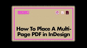 如何在 InDesign 中放置多页 PDF