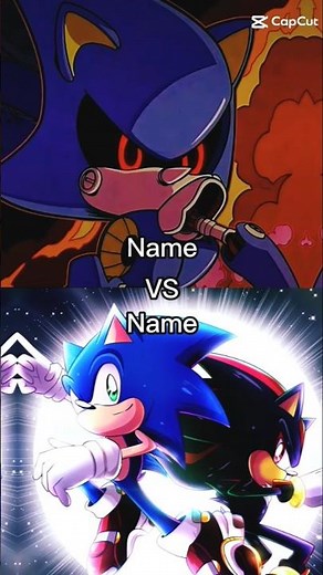 Sonic & shadow vs metal sonic
