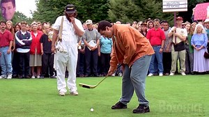 Adam Sandler performs the most unbelievable trick shot of golf history! | Boxoffice Movie Scenes