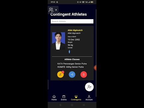 Tutorial Pendaftaran Kontingen dan Atlet pada Sistem digimatch.id