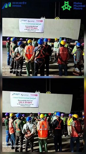 Launch of 100th U-girder for Metro Line 12 - Orange Line extension