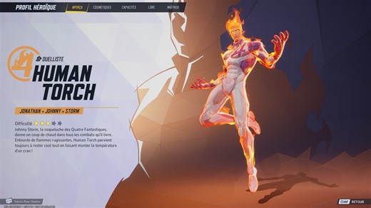 Human Torch : Capacités, stats, costumes | Guide Marvel Rivals