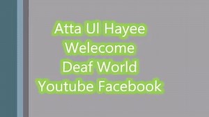 Zain Zia & Aksu Ali. | Deaf TV Show Atta Ul Hayee
