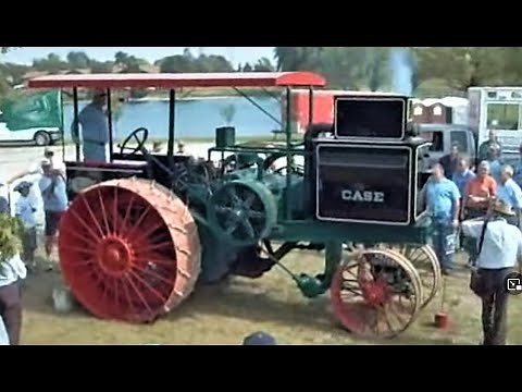 HUGE 30-60 CASE Prairie Tractor start & run at George Schaff Auction