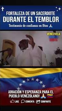 Shocking reaction of the PRIEST during the EARTHQUAKE in VENEZUELA 🇻🇪🙏