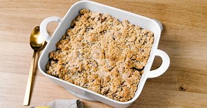 Recette crumble aux bananes et Kinder Maxi®