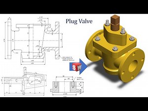 Plug Valve Parts and Assembly using SOLIDWORKS | SOLIDWORKS Tutorial for beginners | Animation