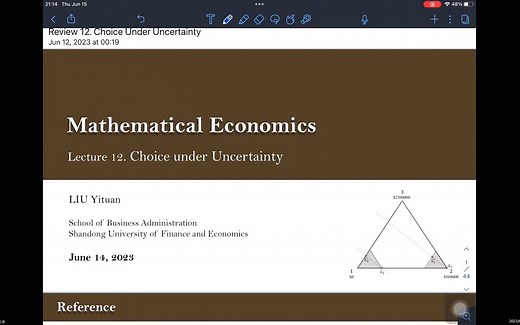 Lecture 12. Choice under Uncertainty