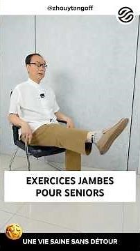 Strengthening your legs while sitting, especially for seniors