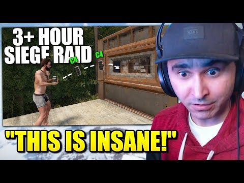 Summit1g Reacts: I SIEGE RAIDED THIS CLAN FOR 3+ HOURS | Solo Rust