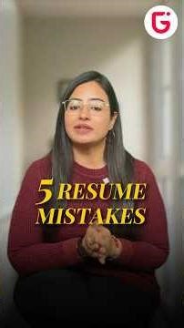 Yeh 5 resume mistakes avoid kero and CV ATS friendly banao!
