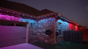 50FT Permanent Outdoor Light with 36 LED Lights, Smart RGB Color-Changing Eaves Lights, Waterproof Exterior Lights for House Trim, App Control, Perfect for Christmas,Holidays,Daily Lighting