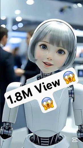 Realistic Mini Android Robot Shocks Visitors at Tech Expo #shorts