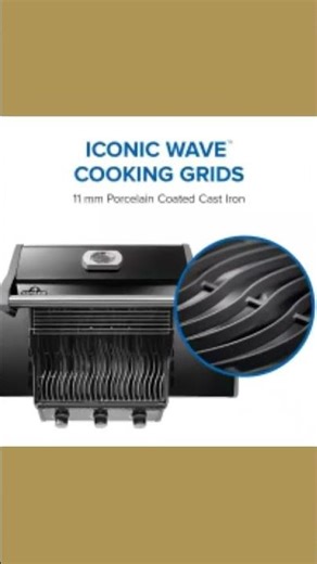 Rogue 425 3-Burner Propane Gas Grill in Black with Cast Iron Cooking Grids