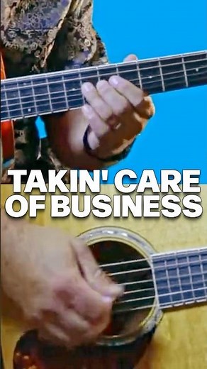 Taking Care of Business Guitar Intro | Chords + Famous Riff!