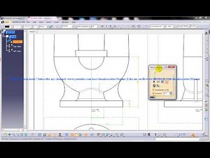 Catia V5 Drafting|Adding Annotations|Generating Dimensions step by step(ISO)|Beginner's Tutorials