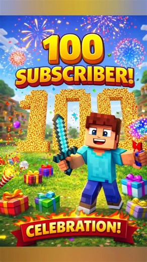 100 SUBSCRIBERS CELEBRATION🎉 |Minecraft Celebration World #music #minecraft #gaming #minecraftshorts