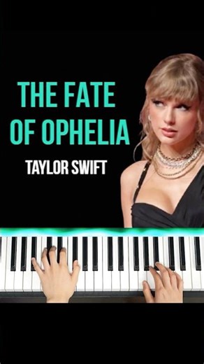 Taylor Swift - The Fate of Ophelia short piano tutorial #taylorswift #ophelia #thefateofophelia