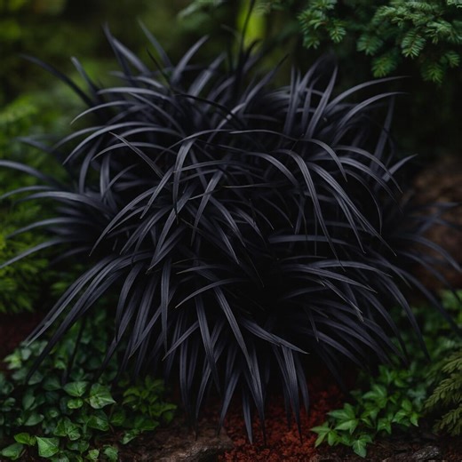 Black Mondo Grass (1) (QT Size) Live Plant: Ophiopogon Nigrescens, Dark Lavender Flowers - Etsy