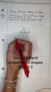 Using SAS and properties of shapes Geo. 5.3 #SAS #triangles #circles
