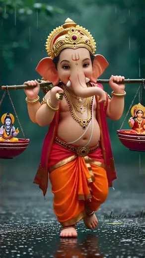 🌺 Bal Ganesh – The Keeper of Divine Balance 🙏✨