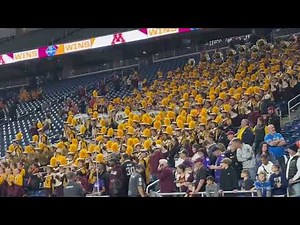 The University of Minnesota Marching Band plays their fight song "Minnesota Rouser"