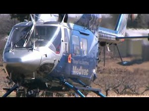 MedEvac Helicopter Operating at an Accident Scene