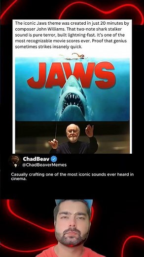 Jaws Theme Was Created in Just 20 Minutes by John Williams — A Legendary Two-Note Masterpiece