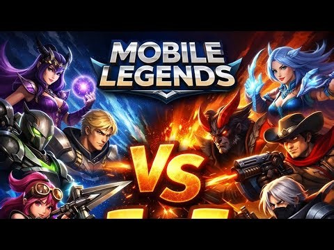 INSANE 5v5 Battle in Mobile Legends 😈🔥 | Epic Team Fight