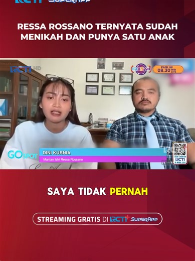 Dini Kurnia, mantan istri Ressa Rossano mau pansos? Cek link rcti.plus/gratisstreaming #RCTIPlusSuperApp #GoSpotRCTI #Denada #RessaRossano