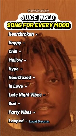 Every Juice WRLD Mood Ranked (Sad, Hype, Chill, Heartbroken)