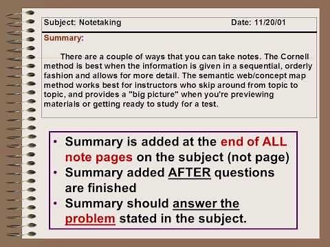 How to Take Notes and USE THEM