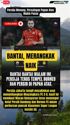 Persija Menang, Persaingan Papan Atas Makin Panas #persija #persib #liga1