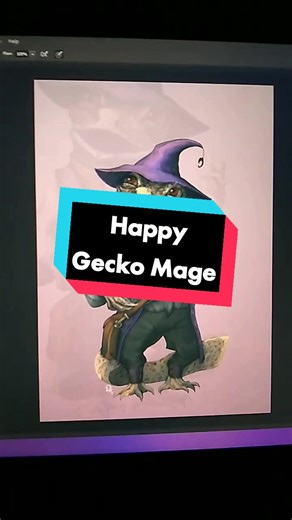 Continuing the trend that Lizardfolk can be any kind of lizard. Gecko boi!!! #dnd #dndart #dndtiktok #dungeonsanddragons #lozard #Gecko #happy #mage #magician #Wizard #warlock #sorcerer #cleric #purple #lizardfolk #lizardrace