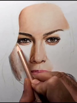 Drawing Captain Marvel | Coloured Pencils Timelapse