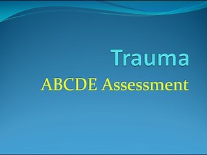 Surgery 11 Trauma ABCDE