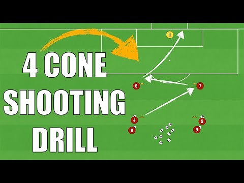 4 Cone Shooting Drill | Football/Soccer