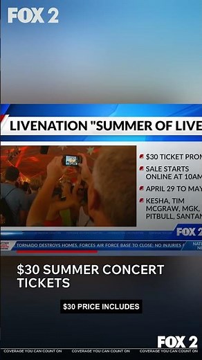 $30 concert tickets