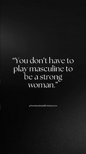 ✨“You don’t have to play masculine to be a strong woman.” — Mary Elizabeth
